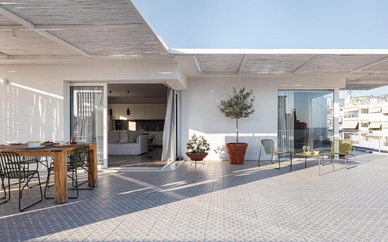 Sea View Beach Penthouse - Athens Coast ภายนอก รูปภาพ